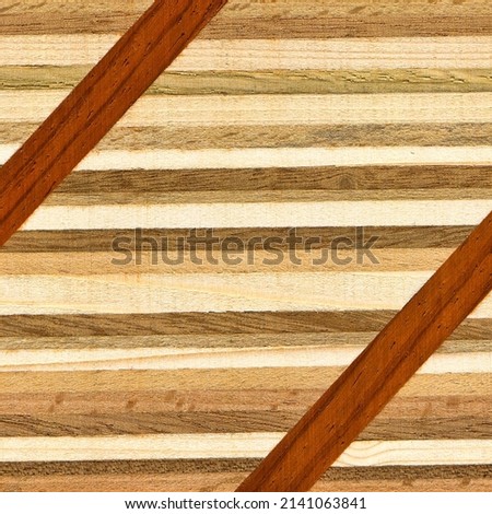 Wooden marquetry, patterns created from the combination of different woods, wooden floor, parquet, cutting board