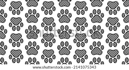 dog paw seamless pattern footprint triangle diamond cat french bulldog vector kitten puppy pet breed cartoon doodle isolated repeat wallpaper tile background illustration design clip art