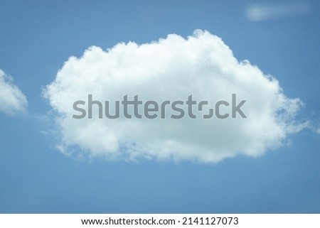 Fluffy Cloud on a Clear blue sky