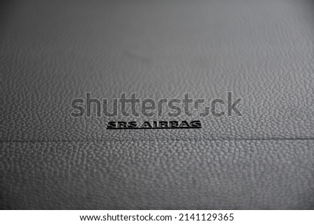 supplemental restraint system of an electric vehicle Royalty-Free Stock Photo #2141129365
