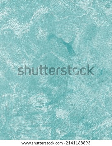 Texture of green decorative plaster or concrete. Abstract grunge background for design.
