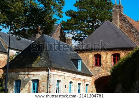 The Citadelle of Montreuil is a 16th-century royal citadel located in Montreuil in the department of Pas-de-Calais. Royalty-Free Stock Photo #2141204781