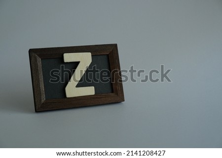 Frame Letters or Alphabet 'Z' on white background.  