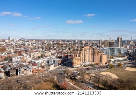 Aerial view of downtown Philadelphia