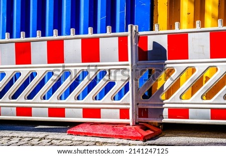 modern construction barrier in germany - photo