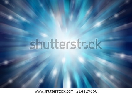 abstract background. explosion of blue lights background. star explosion.