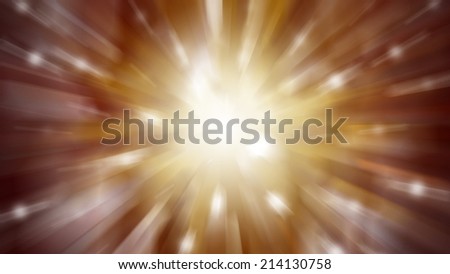 abstract background. explosion of golden lights background. star explosion.