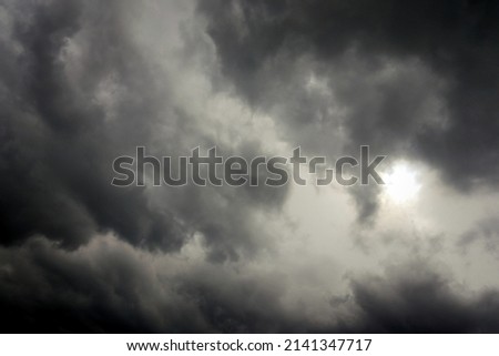 The sky with rain clouds before the storm