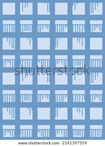 Japanese Line Checkered Vector Seamless Pattern
