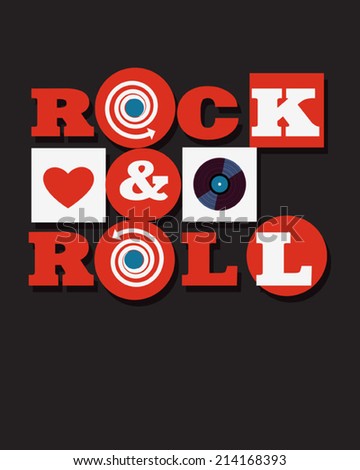 rock and roll poster