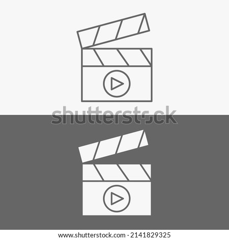 multimedia. simple multimedia icon, video player application logo inspiration