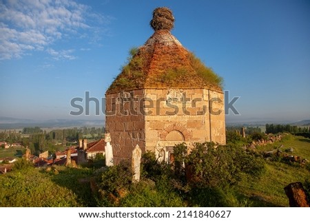 Himmet Baba Dome view,Seljuk Period,Phrygian valley Royalty-Free Stock Photo #2141840627