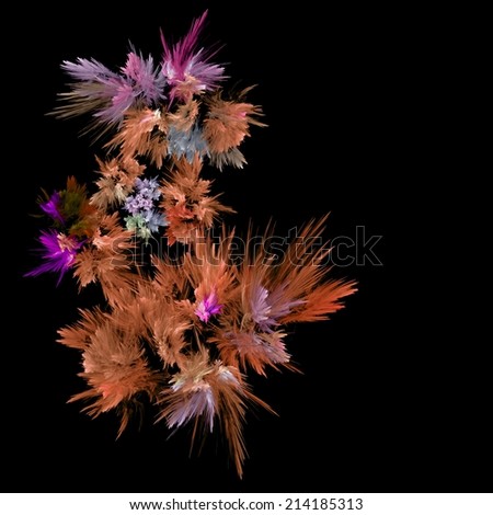 Abstract colorful flowers background 