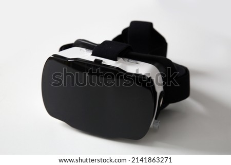 VR headset on white background
