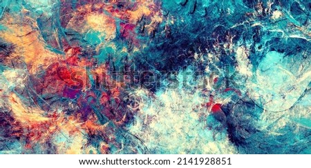 Art color painting background. Abstract bright texture. Modern multicolor paint banner. Fractal artwork for creative graphic design