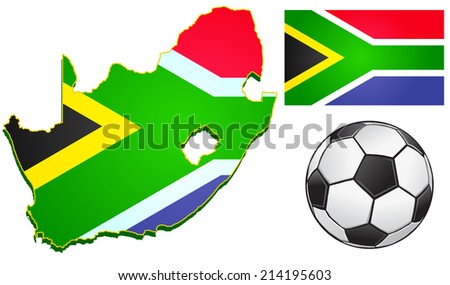 South African Football vector
