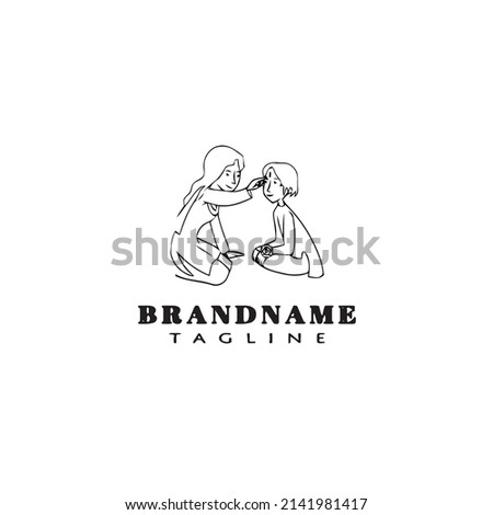 mothers day logo icon design template modern vector illustration