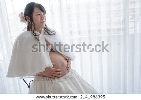 
Maternity photo of the bright atmosphere of Japanese women