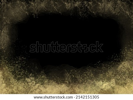 glitter gold background. bright yellow sparkle on black background. luxury gold background.