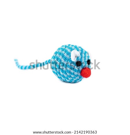 blue mouse ball toy for cat