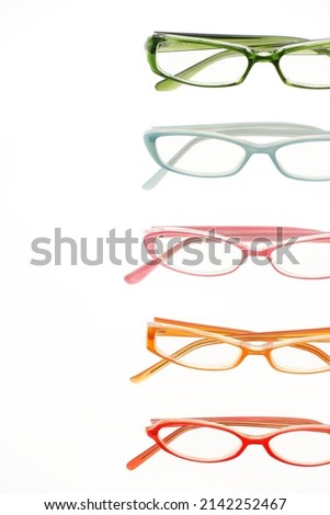 eye glasses isolated on white