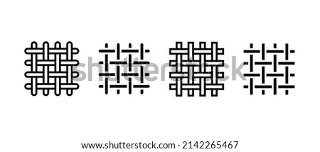 Textile fabric vector icons. Textile symbol, vector illustration Royalty-Free Stock Photo #2142265467