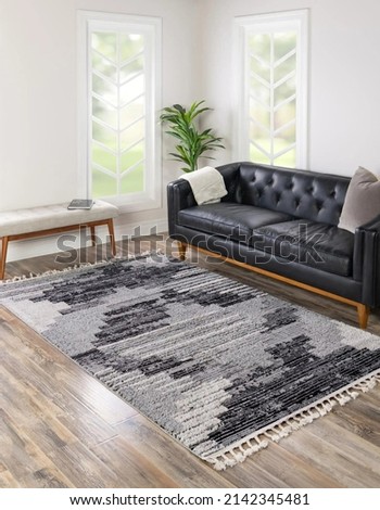 living area room rug textile  Royalty-Free Stock Photo #2142345481