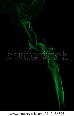 colored smoke from incense sticks