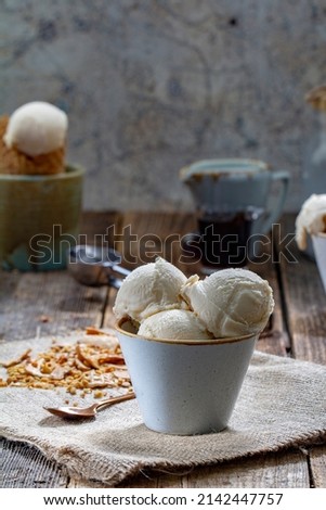 Delicious ice cream varieties and Turkish ice cream