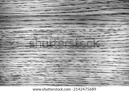 Oak bard pattern and texture as background in black and white. Surface and natural pattern.
