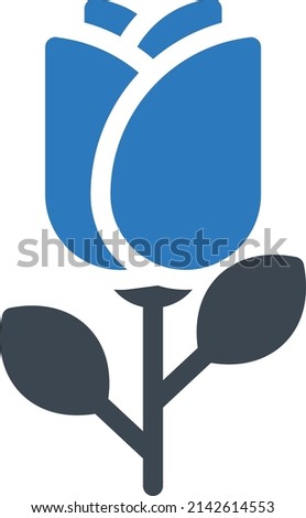 rose  vector illustration isolated on a transparent background. glyph vector icons for concept or web graphics.