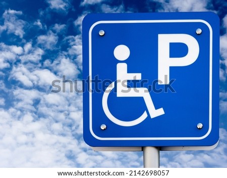 handicap parking sign for convenience