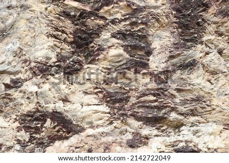 Natural Rough White Sandstone Weathered Rock Face
