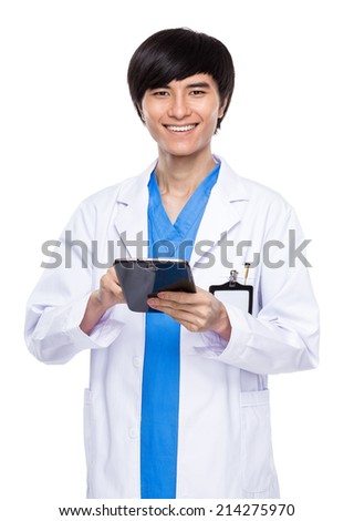 Doctor use tablet
