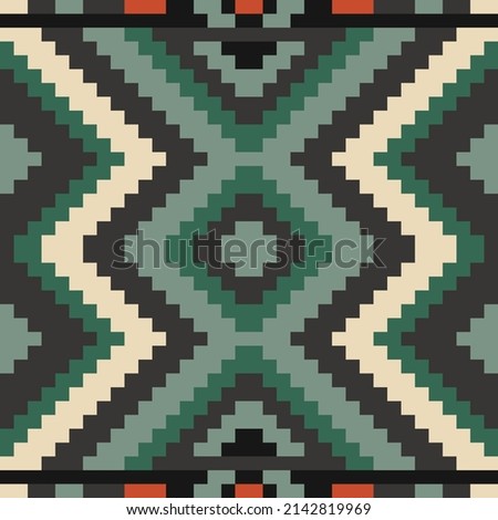 Aztec Geometric African Patterns Fabric from Africa, Navajo Nation Pattern Ornament Traditional art design for prints carpet,wallpaper,clothing,wrapping,simplicity,background, Mexican dress