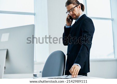 businessman with glasses self-confidence work Lifestyle