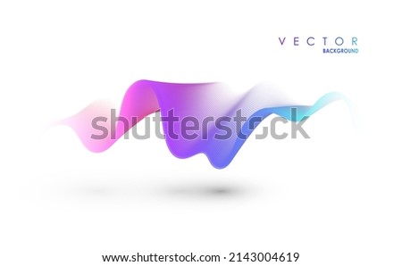 Abstract wave lines. Liquid color shapes. Graphic concept for your design