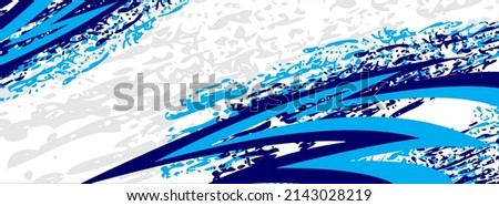 racing splatter blue white background grunge for livery decal jersey wallpaper Royalty-Free Stock Photo #2143028219