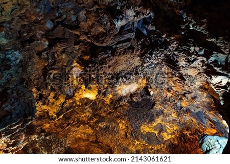 Rocky abstract texture background. Wallpaper stalactites background