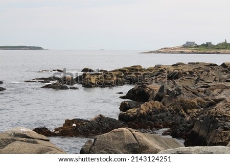 Summer vibes in USA Atlantic waters - Loblolly Cove, Massachusetts Royalty-Free Stock Photo #2143124251
