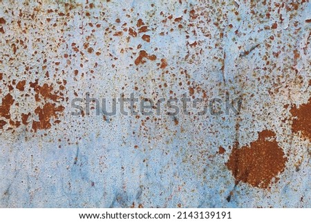 Grunge metal rusty background. Industrial blue metal rusty texture. Vintage steel background. Royalty-Free Stock Photo #2143139191