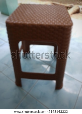 Defocused abstract background of plastic chair