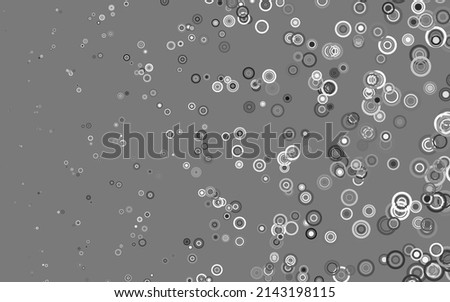 Light Gray vector background with spots. Blurred bubbles on abstract background with colorful gradient. New template for your brand book.