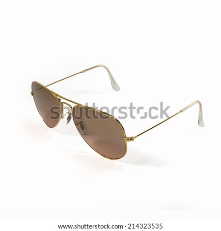 fashion sunglasses on white background