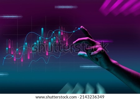 Financial market analytics graph on a world map background, scale of pieces and stock markets Royalty-Free Stock Photo #2143236349