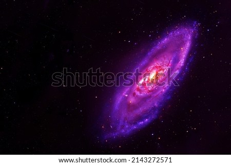 Bright, beautiful spiral galaxy. Elements of this image furnished by NASA. High quality photo