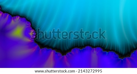 Fractal colorful abstract background with surreal form, 3D illustration, 3D rendering, futuristic, mystery fantasy modern graphic design