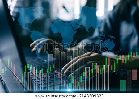 Economic crisis that will affect the world grow of inflation and fuel price. Bankruptcy and declining stocks Royalty-Free Stock Photo #2143309325