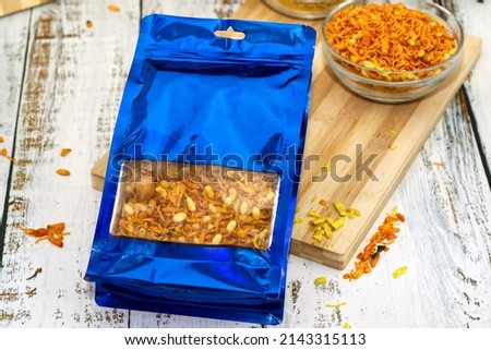 Mixture Namkeen  is Famous Snacks found around the India with different different name Royalty-Free Stock Photo #2143315113