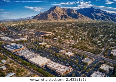 Aerial View of the Tucson Suburb of Oro Valley, Arizona